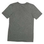 NIKE Mens Grey Red Run Graphic T-Shirt S Short Sleeve Crew Neck Athletic