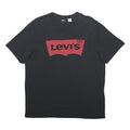 LEVI'S Mens Black Graphic T-Shirt XL Short Sleeve Crew Neck Cotton Blend