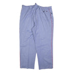 SPILAG Mens Cotton Blue Relaxed Straight Leg Trousers W40 L30 Casual Button