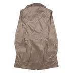 ORSAY Womens Beige S Button Jacket Cotton Blend Classic Casual Lightweight