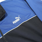 PUMA Mens Blue & Navy Zip Jacket L Polyester Sportswear Casual Trackwear