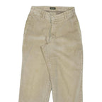 DOCKERS Mens Regular Fit Beige Cotton Blend Corduroy Trousers W31 L30 Classic
