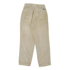 DOCKERS Mens Regular Fit Beige Cotton Blend Corduroy Trousers W31 L30 Classic