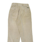 DOCKERS Mens Regular Fit Beige Cotton Blend Corduroy Trousers W31 L30 Classic