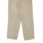 DOCKERS Mens Regular Fit Beige Cotton Blend Corduroy Trousers W31 L30 Classic