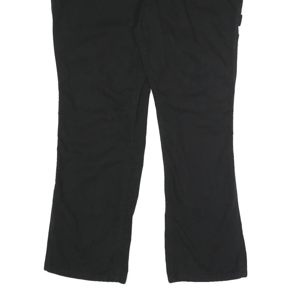 CARHARTT Womens Cotton Blend Black Loose Leg Trousers W38 L31 Workwear Zip