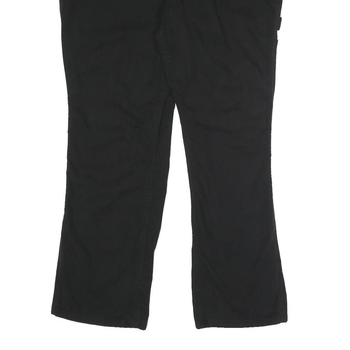 CARHARTT Womens Cotton Blend Black Loose Leg Trousers W38 L31 Workwear Zip