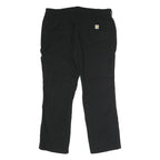 CARHARTT Womens Cotton Blend Black Loose Leg Trousers W38 L31 Workwear Zip