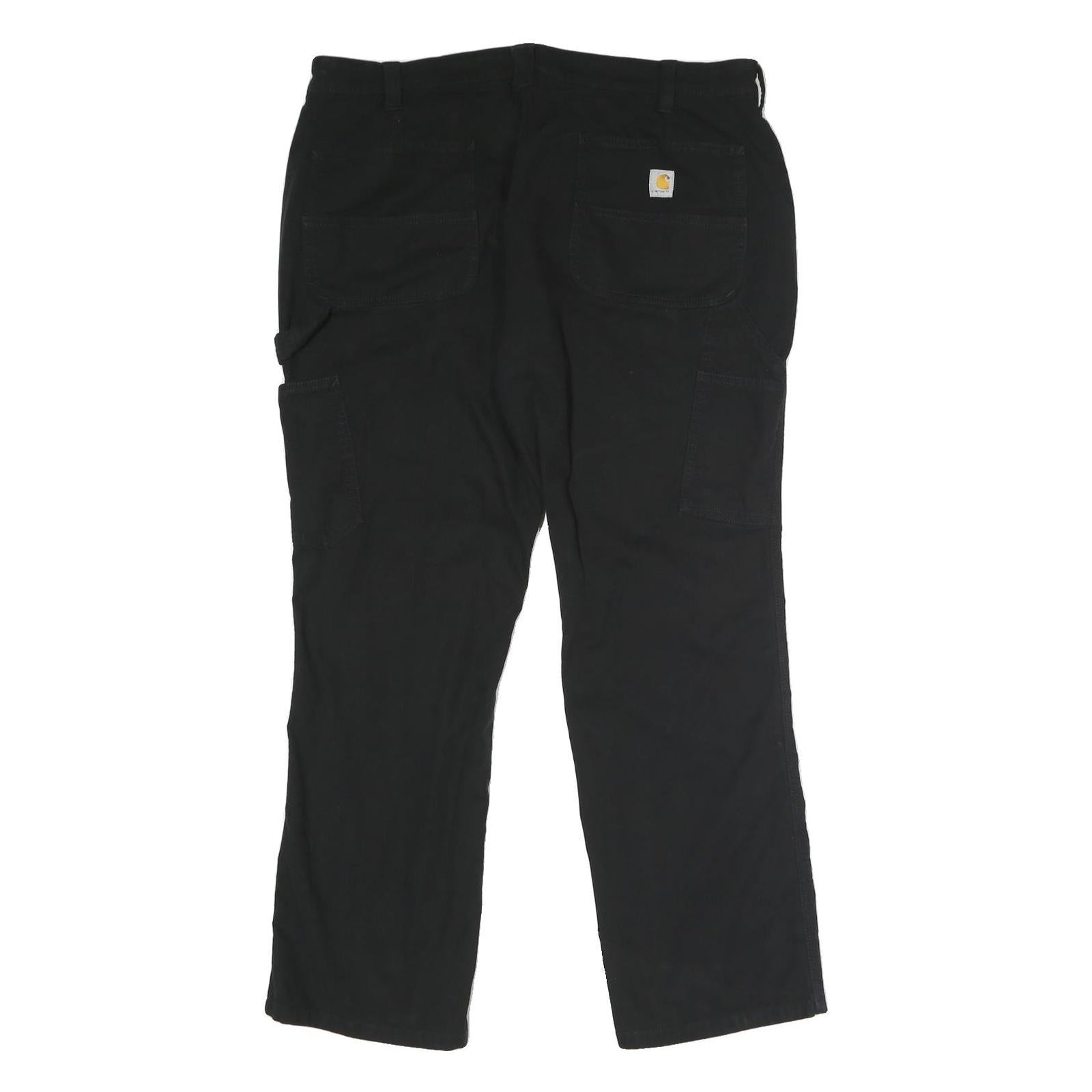 CARHARTT Womens Cotton Blend Black Loose Leg Trousers W38 L31 Workwear Zip