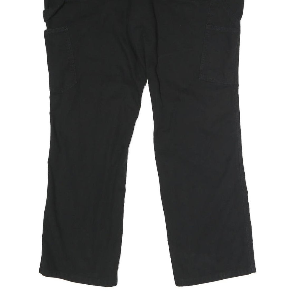 CARHARTT Womens Cotton Blend Black Loose Leg Trousers W38 L31 Workwear Zip