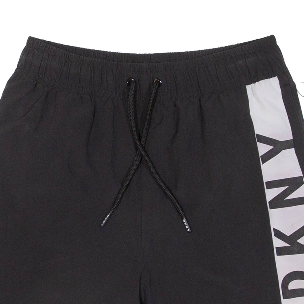 DKNY Mesh Lining Mens Swimming Shorts Black Relaxed S W26