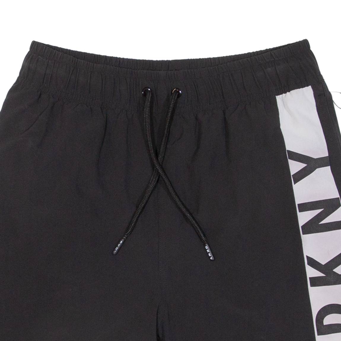 DKNY Mesh Lining Mens Swimming Shorts Black Relaxed S W26