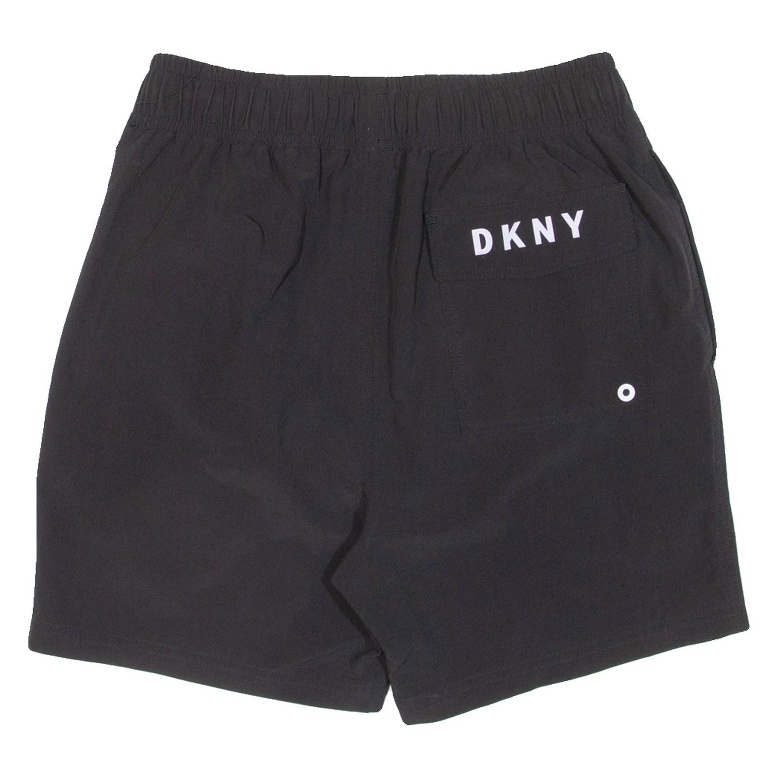 DKNY Mesh Lining Mens Swimming Shorts Black Relaxed S W26