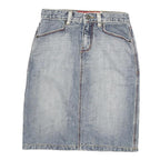 BORRY JEANS Womens Blue Denim Pencil Knee Length Cotton Blend Skirt XS Classic