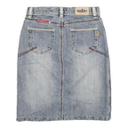 BORRY JEANS Womens Blue Denim Pencil Knee Length Cotton Blend Skirt XS Classic