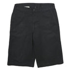 DICKIES Mens Black Casual Polyester Blend Shorts L W34 Workwear Comfort Fit