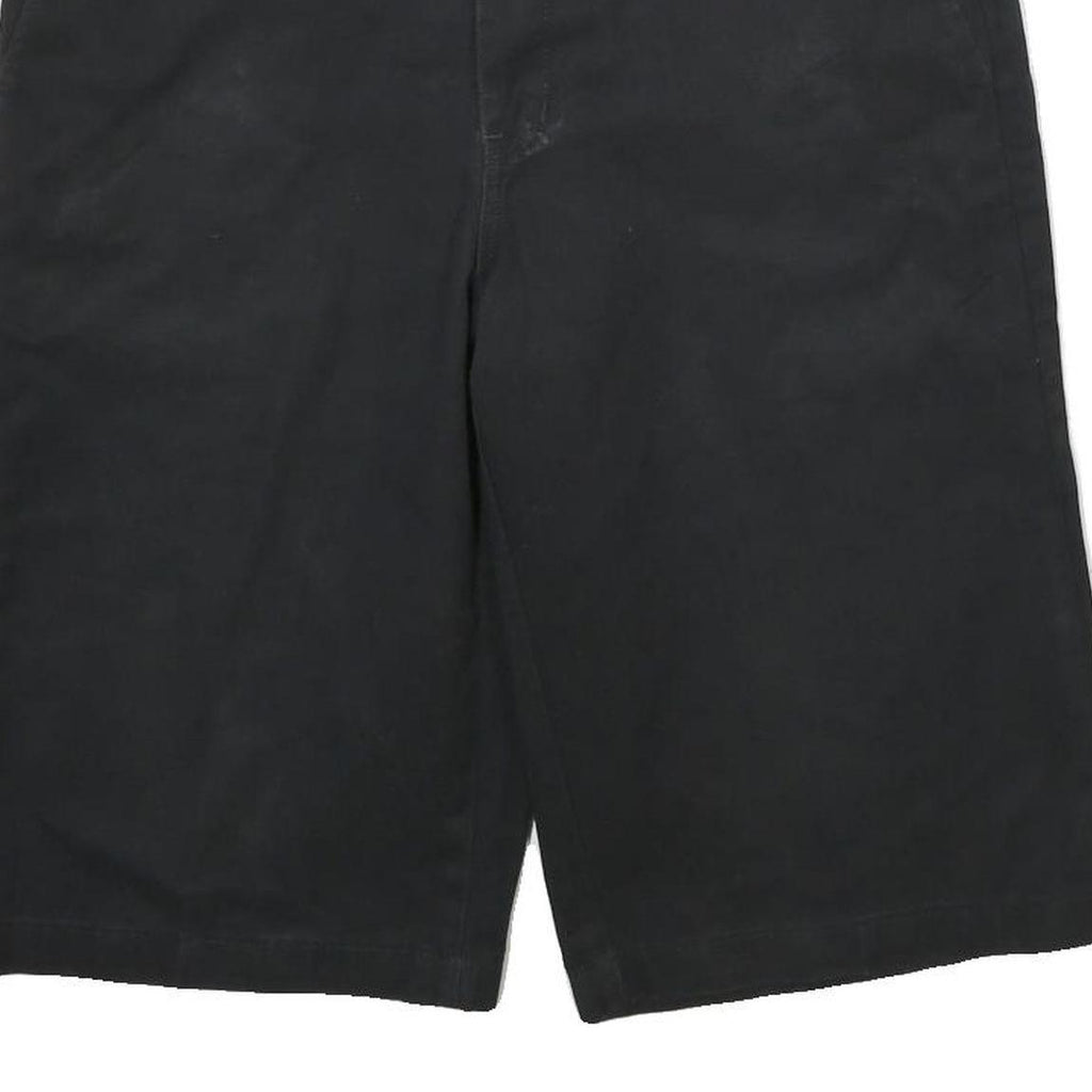 DICKIES Mens Black Casual Polyester Blend Shorts L W34 Workwear Comfort Fit