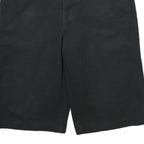 DICKIES Mens Black Casual Polyester Blend Shorts L W34 Workwear Comfort Fit