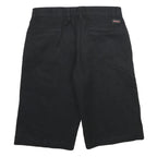 DICKIES Mens Black Casual Polyester Blend Shorts L W34 Workwear Comfort Fit