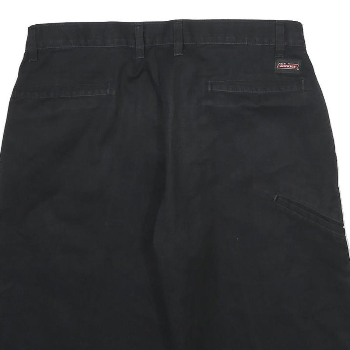 DICKIES Mens Black Casual Polyester Blend Shorts L W34 Workwear Comfort Fit
