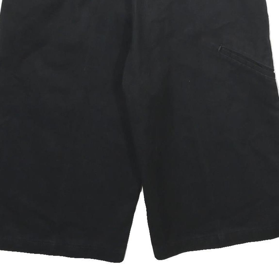 DICKIES Mens Black Casual Polyester Blend Shorts L W34 Workwear Comfort Fit