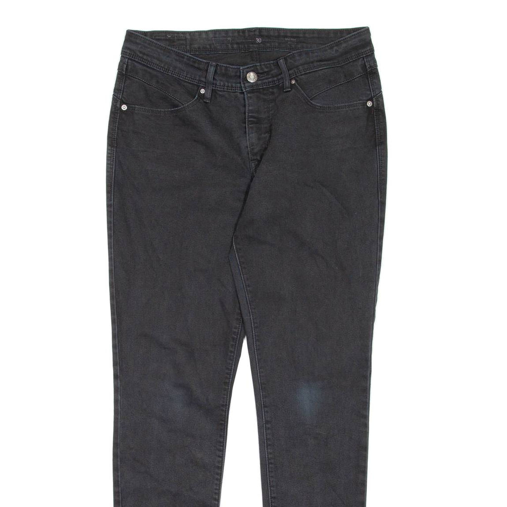 LEVI'S Mid Rise Womens Jeans Black Regular Skinny W30 L31