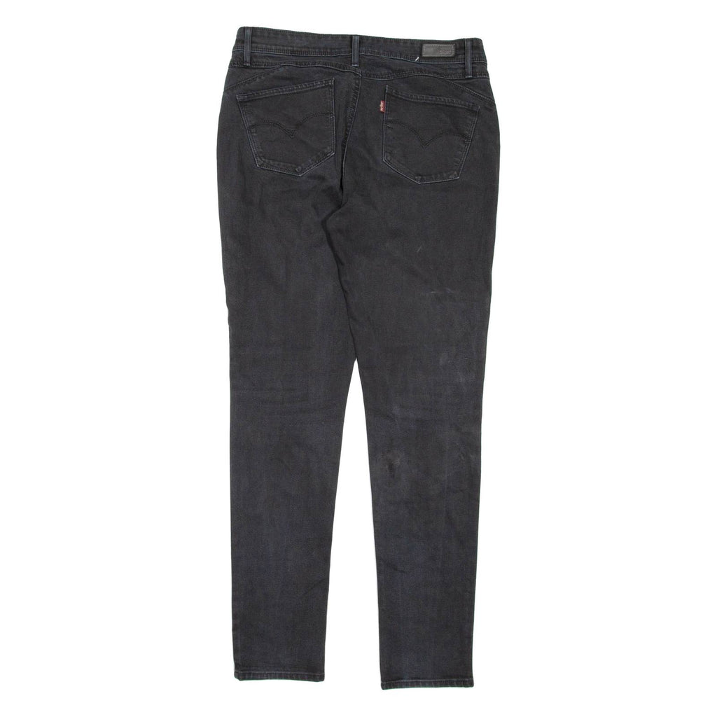 LEVI'S Mid Rise Womens Jeans Black Regular Skinny W30 L31