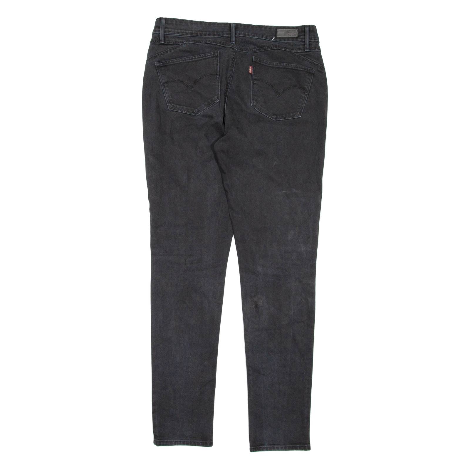 LEVI'S Mid Rise Womens Jeans Black Regular Skinny W30 L31