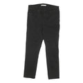 LEVI'S Womens Black Regular Fit Skinny Denim Jeans W30 L25 Cotton Blend Zip