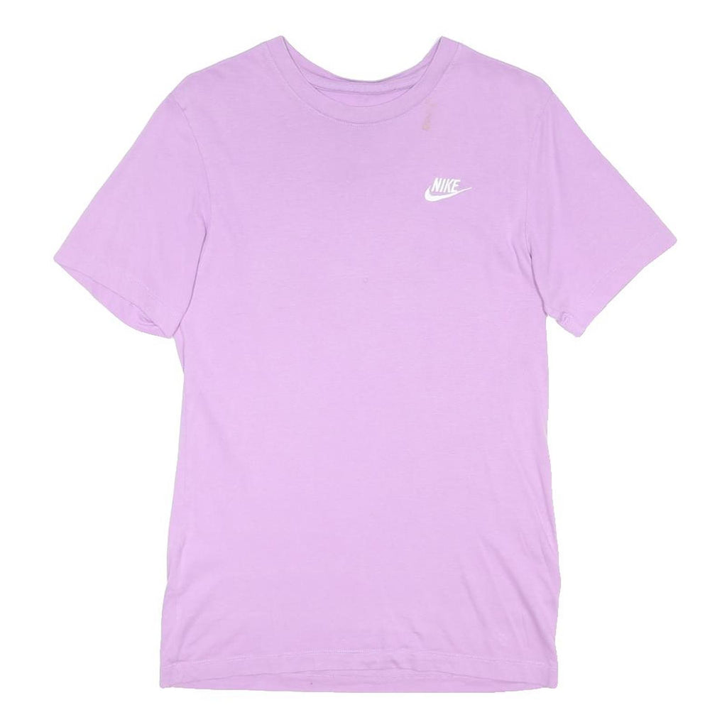 NIKE Mens Purple T-Shirt S Short Sleeve Crew Neck Cotton Blend Casual Top