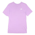 NIKE Mens Purple T-Shirt S Short Sleeve Crew Neck Cotton Blend Casual Top