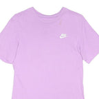 NIKE Mens Purple T-Shirt S Short Sleeve Crew Neck Cotton Blend Casual Top