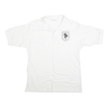 HANES Mens White Short Sleeve USA Judging Tour 1993 Polo Shirt L Cotton Blend