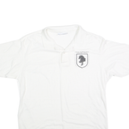 HANES Mens White Short Sleeve USA Judging Tour 1993 Polo Shirt L Cotton Blend
