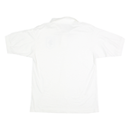 HANES Mens White Short Sleeve USA Judging Tour 1993 Polo Shirt L Cotton Blend