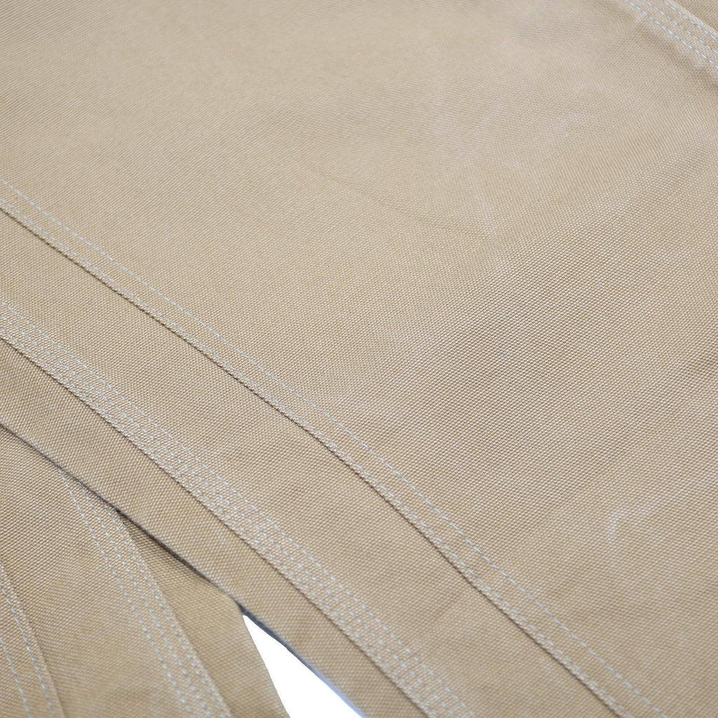 CARHARTT Mens Cotton Relaxed Beige Workwear Trousers W34 L34 Durable Zip Closure