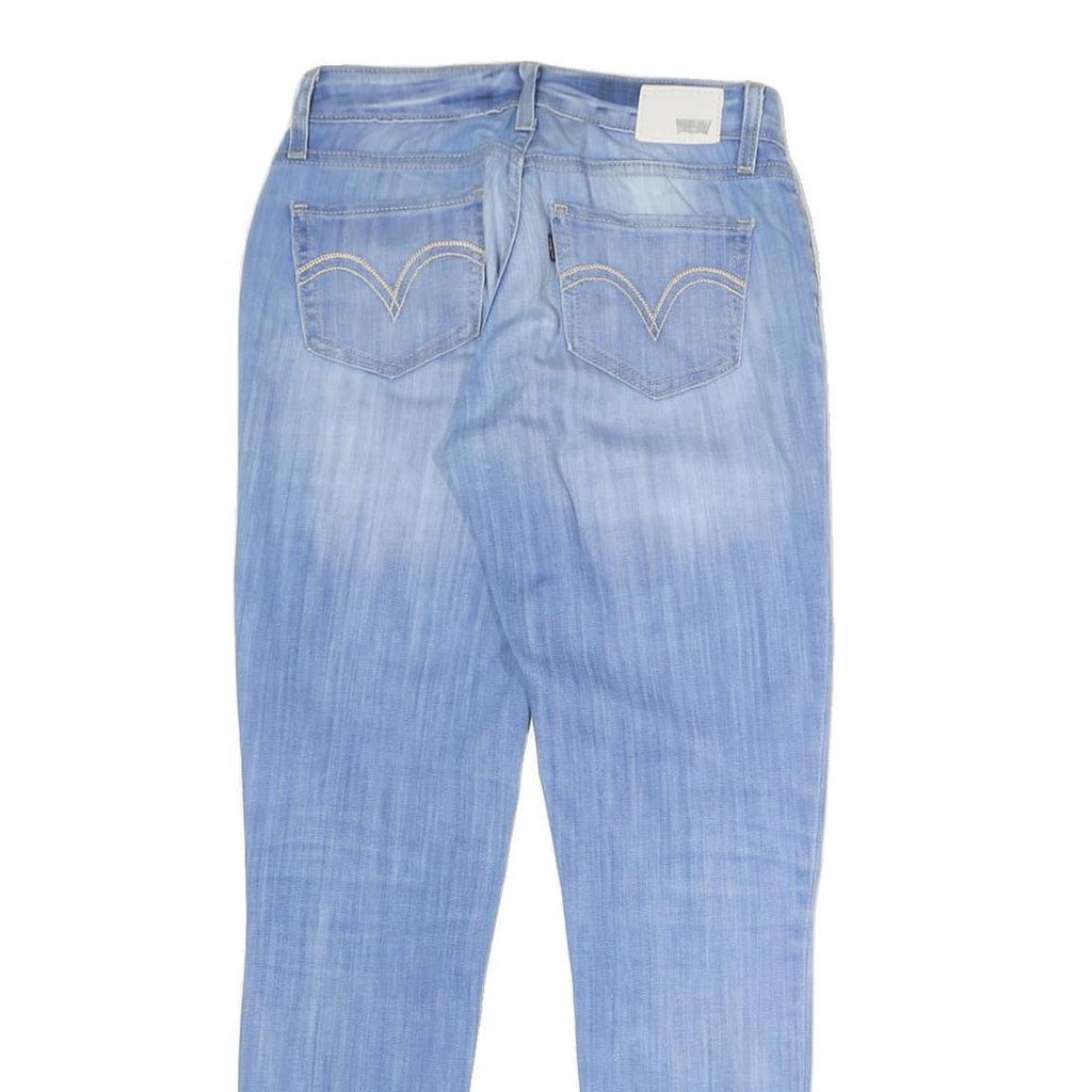 LEVI'S Womens Slim Blue Denim Light W25 L27 Jeans Zip Cotton Blend Casual