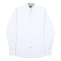 TOMMY HILFIGER Mens White Shirt L Classic Cotton Long Sleeve Formal Button