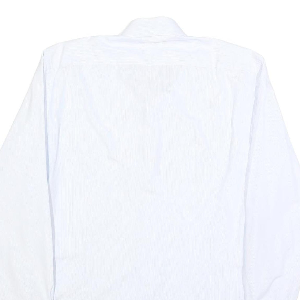 TOMMY HILFIGER Mens White Shirt L Classic Cotton Long Sleeve Formal Button