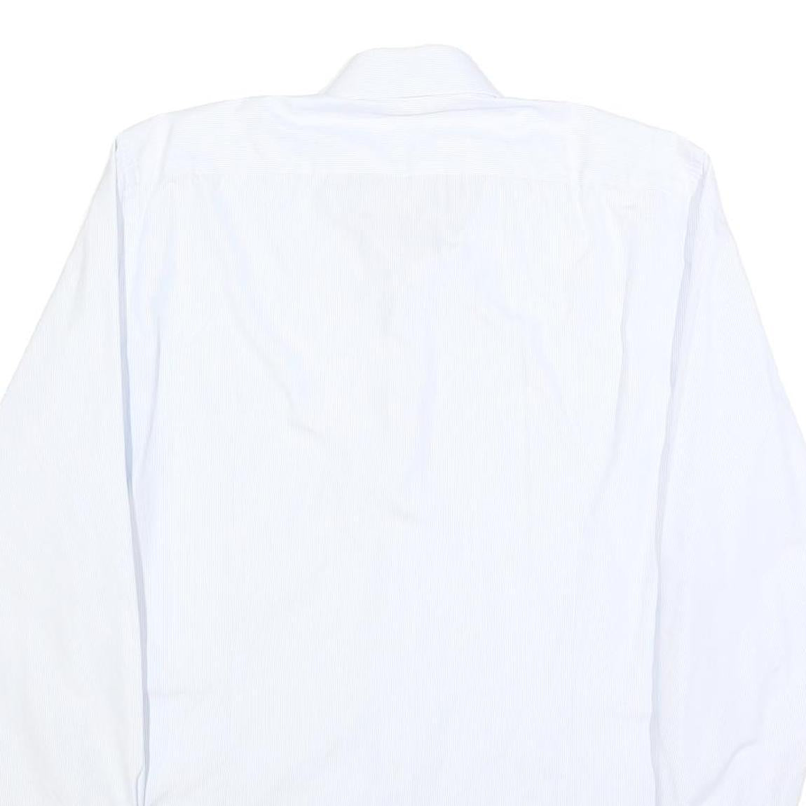 TOMMY HILFIGER Mens White Shirt L Classic Cotton Long Sleeve Formal Button