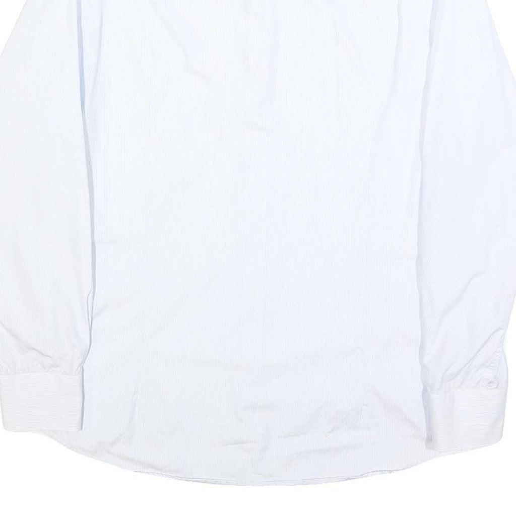 TOMMY HILFIGER Mens White Shirt L Classic Cotton Long Sleeve Formal Button