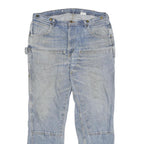 KEY Mens Regular Fit Blue Denim Jeans W40 L34 Casual Workwear Zip Closure