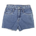 Womens Denim Blue Shorts Casual M W26 Double Button Closure Summer Style