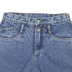 Womens Denim Blue Shorts Casual M W26 Double Button Closure Summer Style