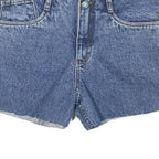 Womens Denim Blue Shorts Casual M W26 Double Button Closure Summer Style