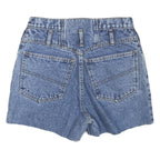 Womens Denim Blue Shorts Casual M W26 Double Button Closure Summer Style