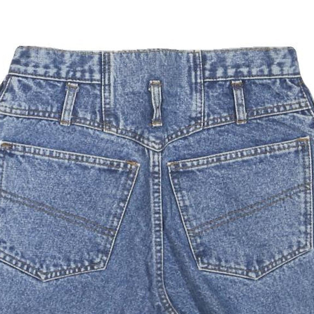 Womens Denim Blue Shorts Casual M W26 Double Button Closure Summer Style