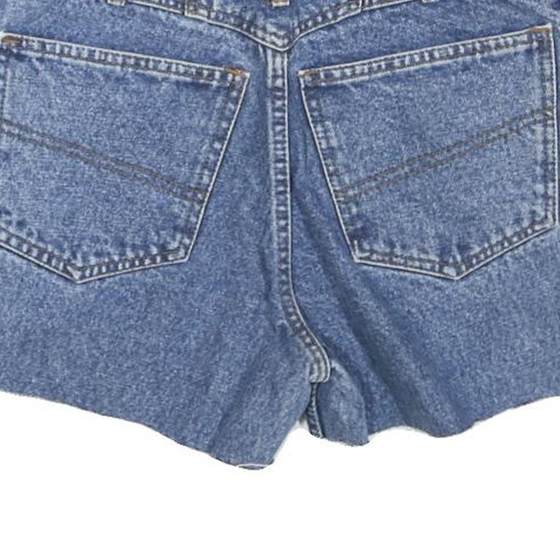Womens Denim Blue Shorts Casual M W26 Double Button Closure Summer Style
