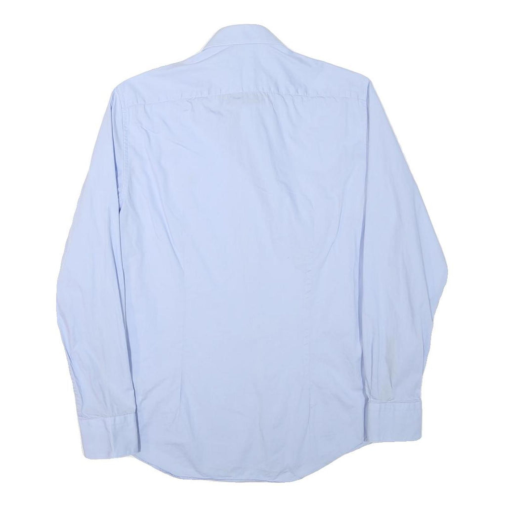 TOMMY HILFIGER Mens Blue Shirt XS Long Sleeve Cotton Blend Classic Fit Casual