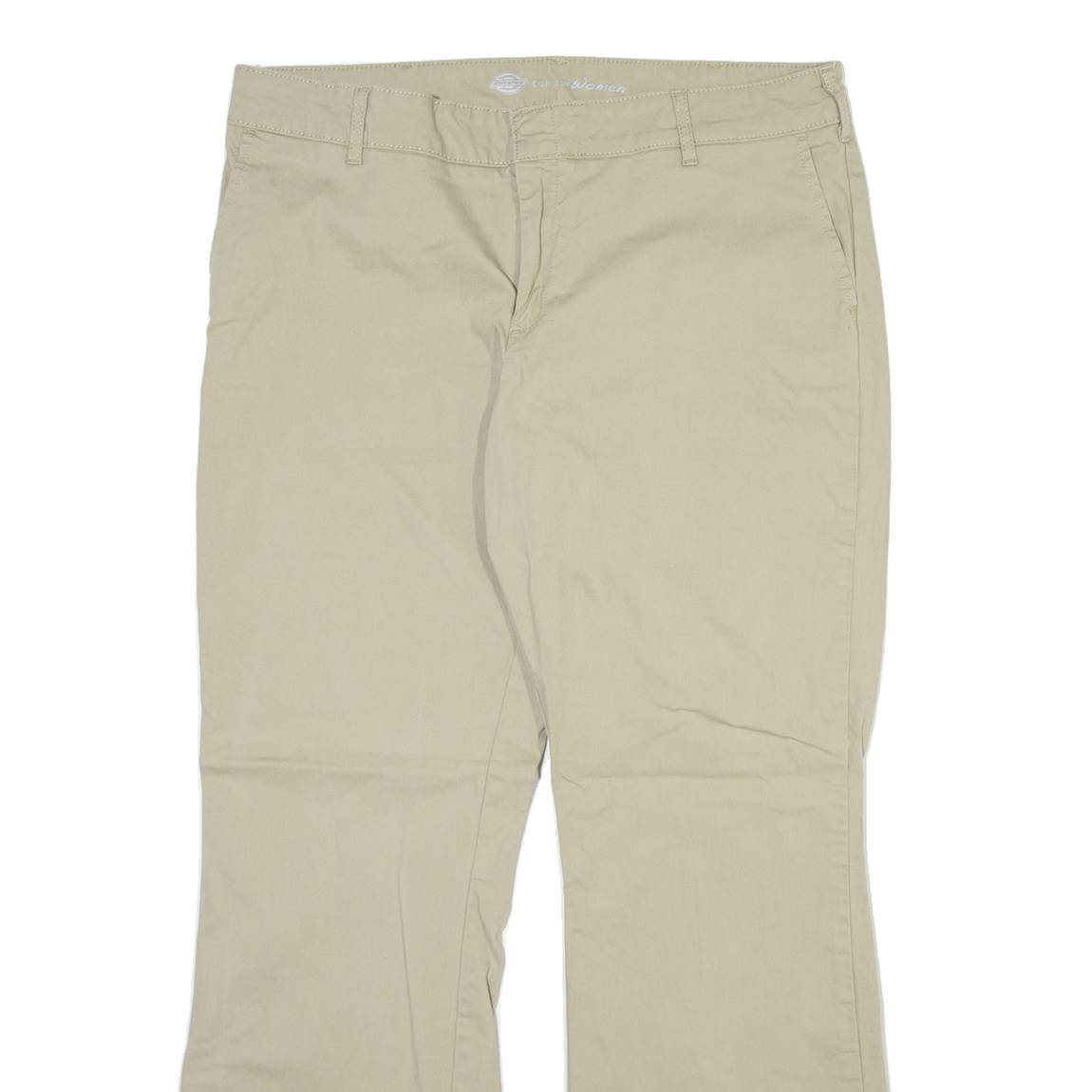 DICKIES Womens Trousers Beige Slim Bootcut W38 L28